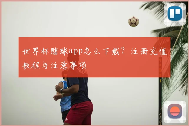 世界杯赌球app怎么下载?注册充值教程与注意事项